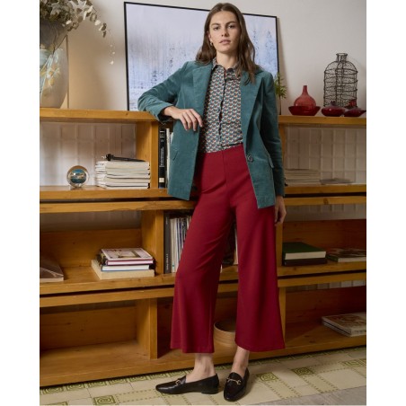 PANTALÓN cropp Malú grana