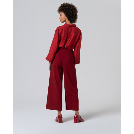 PANTALÓN cropp Malú grana