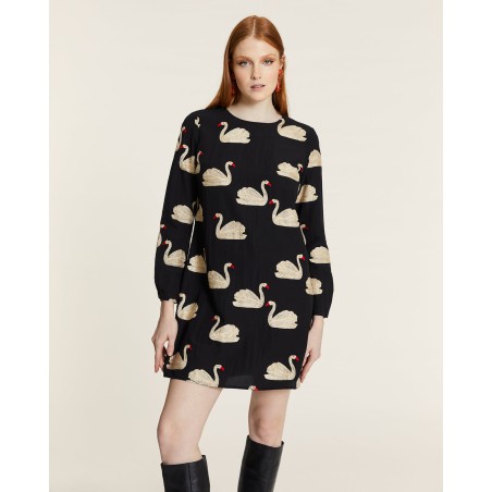 VESTIDO Cisnes corto