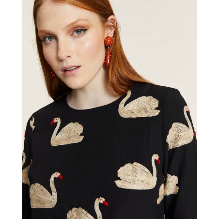 VESTIDO Cisnes corto