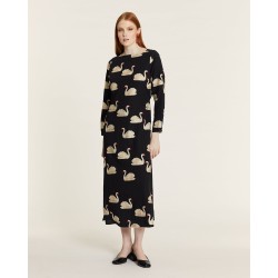 VESTIDO cisnes midi