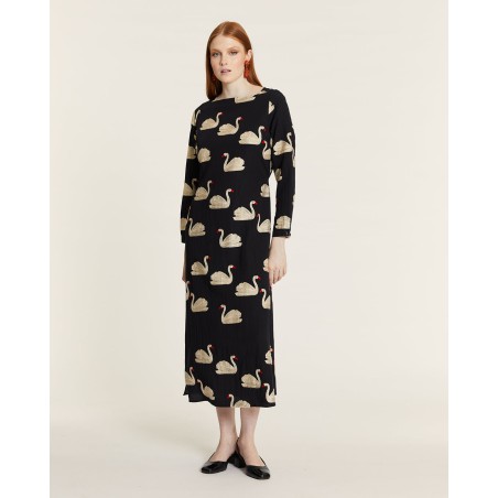 VESTIDO cisnes midi