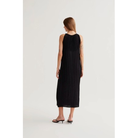 VESTIDO plisado Black