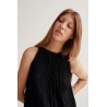 VESTIDO plisado Black