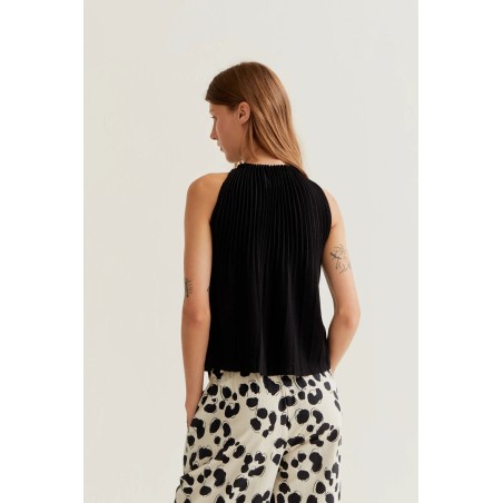 TOP Plisado black