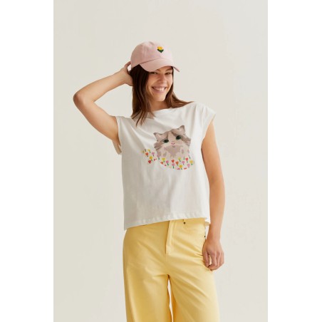 CAMISETA Tulipa gato