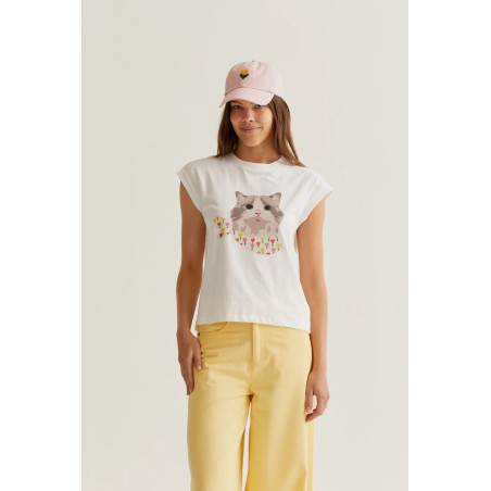 CAMISETA Tulipa gato