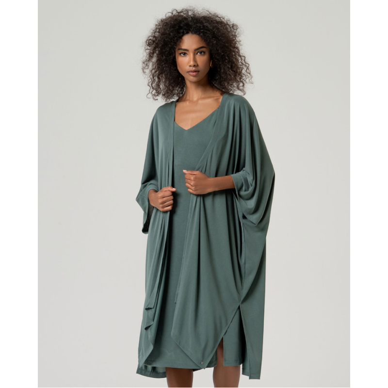 Kimono modal verde