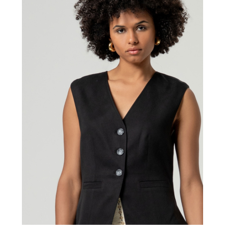 CHALECO Lyocel negro