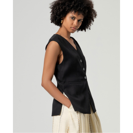 CHALECO Lyocel negro