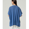 PONCHO Lurex azul