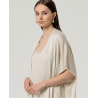 PONCHO Lurex beig
