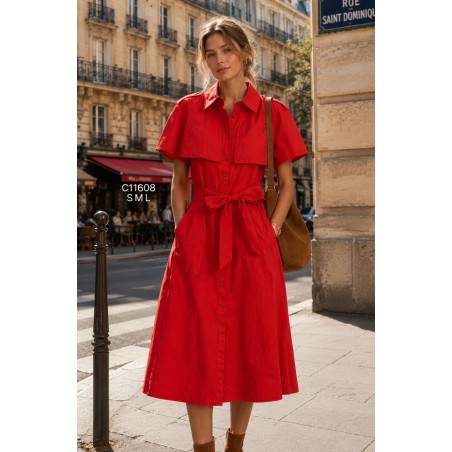 VESTIDO Graciela rojo