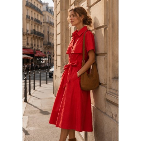 VESTIDO Graciela rojo