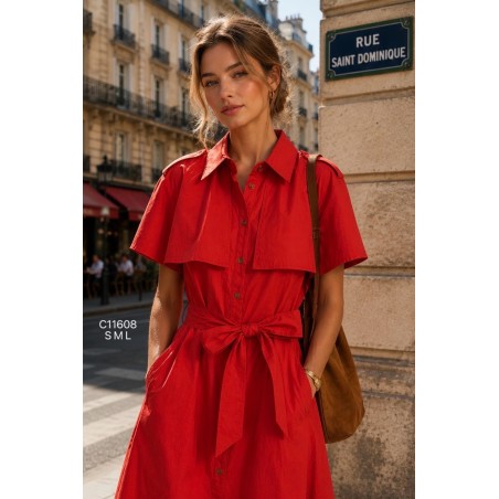VESTIDO Graciela rojo