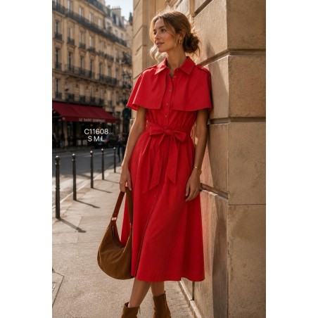 VESTIDO Graciela rojo