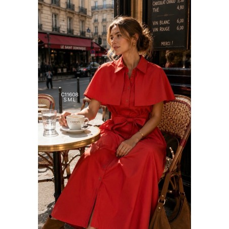 VESTIDO Graciela rojo