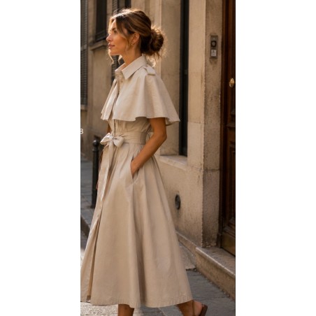 VESTIDO Graciela beig