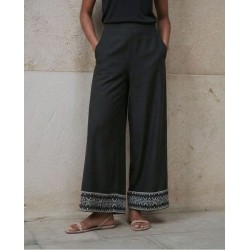 PANTALÓN Cupro negro