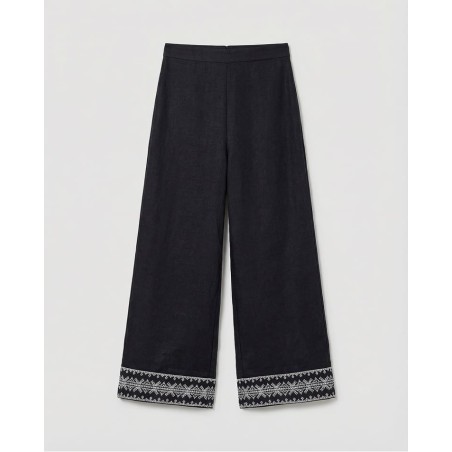 PANTALÓN Cupro negro