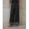PANTALÓN Cupro negro