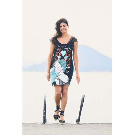 VESTIDO Azul Anabel lee