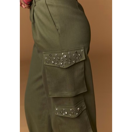 PANTALÓN Roll kaki