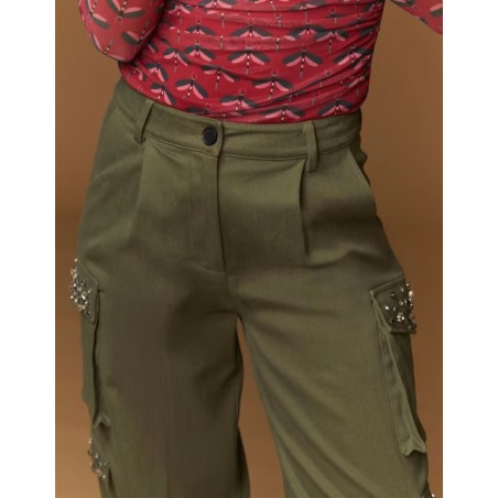 PANTALÓN Roll kaki
