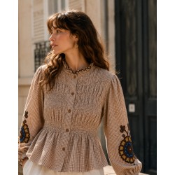 CAMISA Nuria marrón
