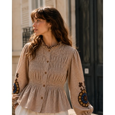 CAMISA Nuria marrón