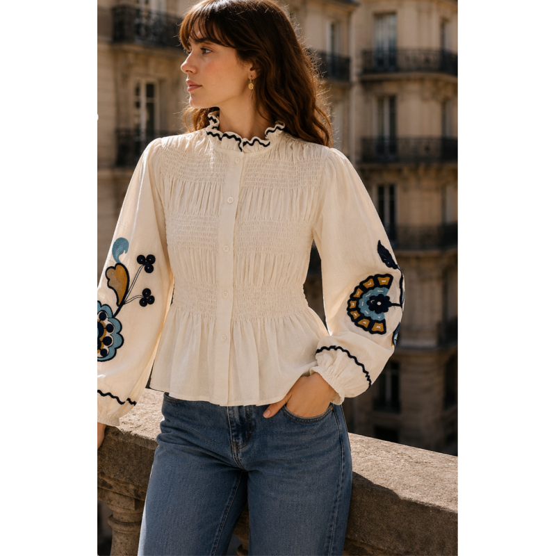 CAMISA Nuria blanca