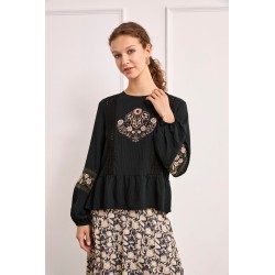 BLUSA Nuria negro
