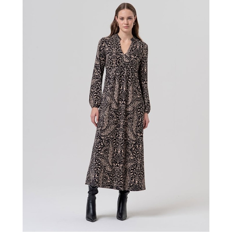 VESTIDO midi Damasco