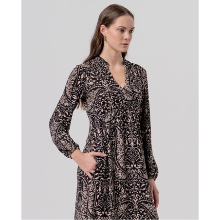 VESTIDO midi Damasco